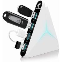 ราคา Kokovolta USB Hub 3 0 Vertical Data Hub with Long Cord 4 Port Black White Charger Splitter USB Extension Cable Extra USB Ports for Devices Such as Xbox One PS4 PS5 Mac PC Laptop Desktop (17145982327)