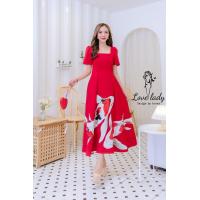 ราคา พร้อมส่ง S 4XL JISOO P38 dress เดรส เดรสยาว เดรสปลาคราฟ เดรสสีแดง เดรสผู้หญิง เดรสแฟชั่นสวยๆ ใส่ไปทะเล ใส่ไปคาเฟ่ ใส่ไปงานแต่ง (18528284257)