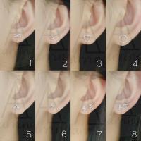ราคา มินิมอลสีเงิน45 ต่างหูมินิมอลแบบติดหู ราคาต่อ1คู่ พร้อมแป้น ทับหลัง แบบโลหะทุกคู่ (16069679475)