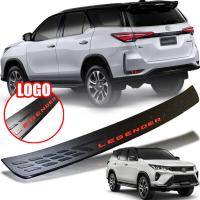 ราคา กันรอยท้าย กันรอยกันชนท้าย รุ่น โตโยต้า ฟอร์จูนเนอร์ TOYOTA FORTUNER LEGENDER ปี 2020 2022 สีดำด้าน โลโก้ LEGENDER สีแดง 1 ชิ้น (13296284989)