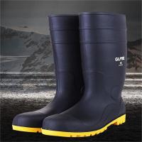 ราคา รองเท้าหุ้มหัวเหล็กป้องกันน้ำฝนป้องกันส้นสูงรองเท้าบู๊ทป้องกันน้ำฝนรองเท้าบู๊ทหุ้มข้อสีดำ (21067400317)