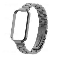 ราคา สายนาฬิกา สําหรับ Xiaomi Mi Band 8 Active สายนาฬิกาสแตนเลส Miband 8 Active สาย redmi band 2 สมาร์ทนาฬิกา อุปกรณ์เสริมสายรัดข้อมือโลหะ (20929806322)