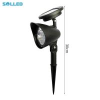 ราคา Solar Powered Spotlight In Ground Spotlights Waterproof Solar Spotlight 4LED Lamp Landscape Wall Light (20865209396)