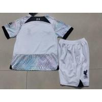 ราคา 22 23 New Kids Liverpool Away Football Jersey Set White Jersey Short Sleeve Tops Short Pants Football Soccer Jersey Set Size 16 28 (19805987760)