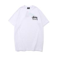 ราคา ஐ American STUˉSSYˉ mens and womens short sleeved 2023 summer trendy brand loose cotton versatile street T shirts for couples (20538048741)