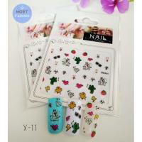 ราคา สติ๊กเกอร์ติดเล็บ 3D สติ๊กเกอร์ติดเล็บลายการ์ตูนน่ารัก Nail stickers (18948547957)