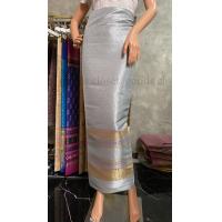 ราคา ผ้าไหมไทย ผ้าไหมล้านนา ผ้าถุง ผ้าซิ่น ซิ่นล้านนา ผ้าไทยตัดชุด ผ้าทอพรีเมี่ยม ผ้าตัดชุด ชุดรับไหว้ ชุดของขวัญ ของฝาก สีเทา (18571712425)