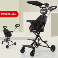 ราคา รถเข็นเด็ก รถเข็น รถเข็นเด็กพับได้ รถเด็ก เข็นได้ 2ทิศทาง มีร่ม เบาะโอบอุ้มสรีระ Baby Stroller PM6 A0 (15963129945)