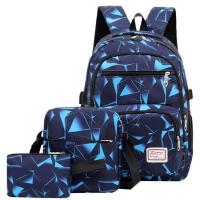 ราคา School Backpacks for Teen Girls Boys Teen Printed Boys Backpack Lunchbox Set Adjustable Shoulder Strap Daypack with Shoulder Bag and Pencil Case Combo Set fit (16840421148)