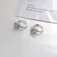 ราคา Dainty 925 Sterling Silver French Punk Hip Hop Geometric Small Hoop Earrings for Women Gold Silver Drop Dangle Earring Party Jewelry Accessories (15260847582)