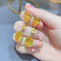 ราคา Liliyawind ต่างหูแฟชั่นผู้หญิงสีชมพูทรงหยดน้ำ A8 (12070672513)