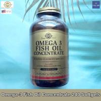 ราคา โอเมก้า3 Omega 3 Fish Oil Concentrate 240 Softgels Solgar Omega 3 น้ำมันปลา (10478315474)