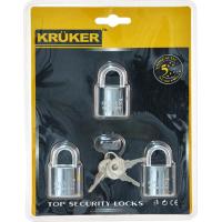 ราคา KRUKER กุญแจ สปริงโครเมี่ยม ระบบ Key Alike ขนาด 3x25 mm 3ชิ้น แพ็ค พร้อมลูกกุญแจ3ดอก (766760866)