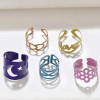 ราคา พร้อมส่ง แหวนแฟชั่นสไตล์เกาหลี ลวดลายฉลุน้ำหนักเบา (12294038604)