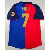 ราคา เสื้อบอล ย้อนยุค บาร์เซโลน่า 1999 เหย้า Retro Barcelona Home พร้อมเบอร์ชื่อ 7 FIGO ครบ 100 ปี 1899 1999 เรโทร คลาสสิค (20504930025)