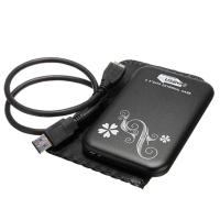 ราคา USB 3 0 2 5 Inch SATA HDD Hard Drive Disk Flower Case Box Enclosure External Black (136833006)