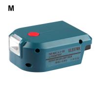 ราคา Licao อะแดปเตอร์แบตเตอรี่แสงสว่างแบบพกพาอะแดปเตอร์ชาร์จแบตเตอรี่ USB คู่แบบไม่ลุกติดไฟพร้อมไฟ LED สำหรับอะแดปเตอร์แบตเตอรี่ Makita USB (11456122865)