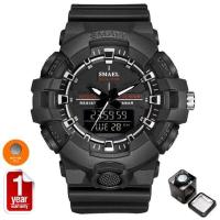 ราคา SMAEL นาฬิกาข้อมือผู้ชาย Sport Digital Analog LED ฟังก์ชั่นครบ รุ่นใหม่ SM1642B NEW Design พร้อมกล่องเหล็ก Smael (1496426964)