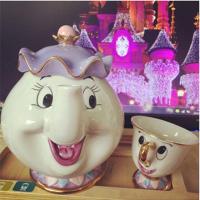 ราคา Cartoon Beauty And The Beast Teapot Mug Mrs Potts Chip Tea Pot Cup Sugar Bowl Cogsworth Coffee Pot Lovely Xmas Gift Fast Post (13181999928)