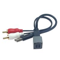 ราคา สายสัญญาณเสียงรถยนต์เครื่องเล่นซีดีเป็น2 rca สายสัญญาณเสียง Aux อะแดปเตอร์แปลงสายข้อมูล Usb เข้ากันได้สำหรับ Cube Juke Versa fast (14983114529)
