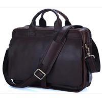 ราคา Luxury Genuine Leather Men Briefcase Business Bag Leather portfolio Laptop Bag Shoulder Messenger Bag male Document Office bag (20675024562)