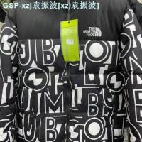 ราคา NORTH FACE THE NORTH FAOE ตัวอักษรเสื้อขนเป็ดสีดำและสีขาวและสี Dichromatic สีดำและสีขาว (20294651265)