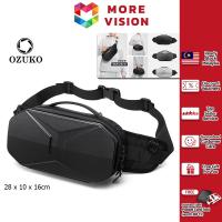 ราคา oudukai Ozuko กระเป๋าคาดอก สะพายไหล่ PC แบบแข็ง ชาร์จ USB สําหรับผู้ชาย (20579674851)