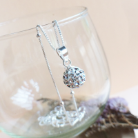 ราคา S925 จี้ ตุ้ม 10mmเงินแท้ Sterling silver pendant ไม่รวมสร้อย (20546990602)