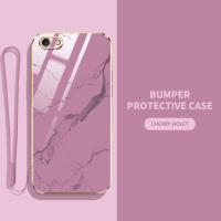 ราคา VRQR เคสเคลือบสี่เหลี่ยมหรูหราสำหรับ OPPO A59 F1S F5 A79 F7 A3 A71 A83 A1 A39 A57 2016 เคสโทรศัพท์ป้องกันเลนส์เต็มรูปแบบพร้อมฟรีสายคล้องเคสกันกระแทกพิมพ์ลายหินอ่อนเรียบ (19334110694)