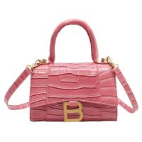 ราคา Fashionable Versatile Hourglass Bag Ladies Bright Leather Unique Shoulder Classy Commuter Cross AUG (20119874120)
