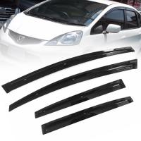 ราคา กันสาดประตู คิ้วกันสาด รุ่น ฮอนด้า แจ๊ส HONDA JAZZ GE 5 ประตู ปี 2008 2013 สีดำเงา 4 ชิ้น (14596676195)