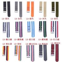 ราคา NATO NATO Canvas Nylon Strap 18 20 22 24mm Replacement DW Apple Watch Bracelet Stainless Steel Buckle (16918926458)