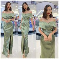 ราคา S 3XL ชุดราตรี Maxiผ้าดัชเชสอัดกาวไขว้อก เขาเเล้วนะคะ ทรงเปิดบ่า กระโปรงหางปลาผ่าหน้า ทรงนี้เรียบหรู (554438271)