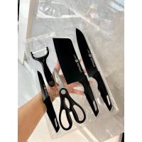 ราคา Zwilling มีดชุดครัวมีดสีดำชุดห้าชิ้นครัวเรือนผลไม้มีดหั่นมีดมีดครัวมีดสแตนเลส (20922418700)