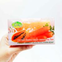 ราคา JAM PAPAYA POMEGRANATE CARROT TAMARIND CUCUMBER VITAMIN C E GLUTA COLLAGEN SOAP (20680451838)