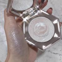 ราคา สีม่วงเพชรแสงจันทร์ไฮไลท์ Palette Shimmer Shiny High Facial Illuminator Long Lasting Luxury Makeup Tools (20623383177)