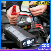 ราคา Greener A7 Portable Car Jump Starter กระแสไฟสูงสูด 1500 แอมป์ power bank Car Jump starter Car Emergency Booster ใช้ได้กับรถที่แบตเตอรี่ High Power เครื่องดีเซลและเบนซิน (20613933209)
