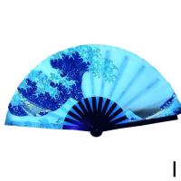 ราคา 33Cm Large Folding Hand Rave Fan Chinease Japanese Gradient Colorful Reflective Foldable Fan Music Festival Fan Dance Fan Gifts (20050843388)