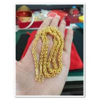 ราคา ใหม่ สร้อยคอชุบทองแท้ 24 K ลายมีนา น้ำหนัก 2 บาท ยาว 24 นิ้ว (1082396580)