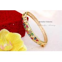 ราคา ManeeNopparut มณีณพรัช กำไลทอง พลอยนพเก้า ศก 5 5ซม รุ่น BG00155 (108229867)