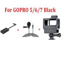 ราคา ใช้อะแดปเตอร์สำหรับโกโปรไมค์ GoPro 3 5มม HERO12 11 10 9 8 6 5 7สีดำ HERO5อะแดปเตอร์ไมโครโฟนเซสชั่น (20627773890)