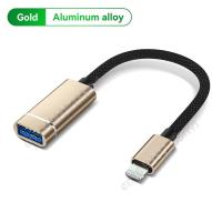 ราคา OTG Adapter For iPhone 13 12 11 Pro Max iPad 8 Pin to USB 3 0 Converter Cable for iOS 13 above for Mouse Camera Card Reader (19999765089)
