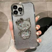 ราคา เคสไอโฟน11 แบบสี่เหลี่ยม Kitty Bracket เคส ไอโฟน14PROMAX กันกระแทก Silicone Soft Case for ipone11 เคสไอโฟน14pro caseiPhone13promax 12 xr xsmax เคสไอโฟน7พลัส 8พลัส 14plus เคส for iPhone 14 13 12 11 Pro