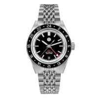 ราคา San Martin Original Design แฟชั่น GMT 39 5มม ผู้ชายกีฬานาฬิกาญี่ปุ่น NH34อัตโนมัติกันน้ำ100M SN0116แปดเหลี่ยม HOT (19627680210)