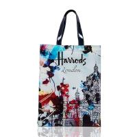 ราคา Britain Harrods Vห้องเย็นแล้วกระเป๋าสะพายพิมพ์ลายที่กระเป๋าแฟชั่นช้อปปิ้งของ PVC กระเป๋ากันน้ำแบบไม่เป็นทางการเกี่ยวกับ 款 Handbag (19569209012)