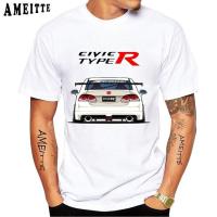 ราคา JDM กีฬา Civic Type R รถสีแดงโลโก้เสื้อยืดฤดูร้อนใหม่สั้นสำหรับผู้ชายเสื้อ Mugen Power ออกแบบเสื้อ T Cool Boy casual Tees สีขาว (19252788672)