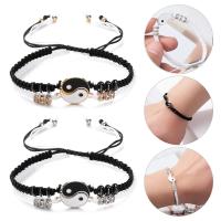 ราคา 2ชิ้น ชุดกำไลคู่สร้อยข้อมือเชือกจีนหยินหยางจี้ไทชิสร้อยข้อมือคู่รัก (10286600543)