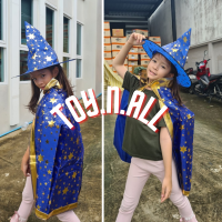 ราคา ชุดแม่มดน้อย ชุดฮาโลวีน ผ้าคลุมฮาโลวีน ชุดฮัลโลวีน ชุดแม่มด หมวก Halloween ชุดคอสเพล (16445092088)