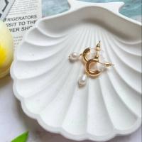 ราคา ต่างหูไข่มุกน้ำจืดแท้ ตัวต่างหูชุบด้วยทองคำขาว (17978965766)