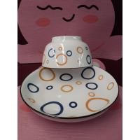 ราคา RTNS SHOP ถ้วย จาน ชามเซรามิค จานชามกระเบื้อง ชามข้าว ชามแกง มี 2 แบบ ชุด 2 ใบ พร้อมส่ง (16278351798)